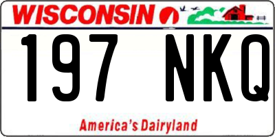 WI license plate 197NKQ