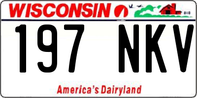 WI license plate 197NKV