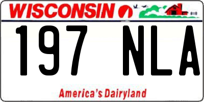 WI license plate 197NLA