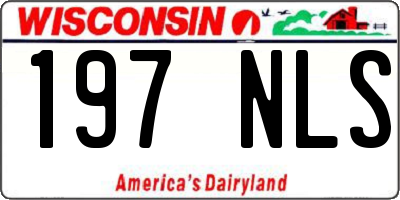 WI license plate 197NLS