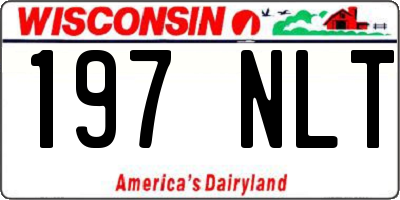 WI license plate 197NLT