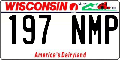 WI license plate 197NMP