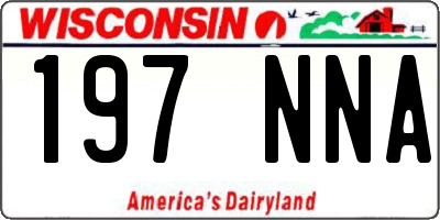 WI license plate 197NNA