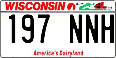 WI license plate 197NNH