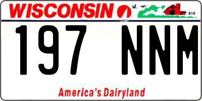 WI license plate 197NNM