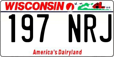 WI license plate 197NRJ