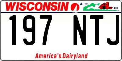 WI license plate 197NTJ