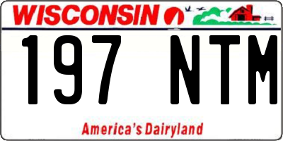 WI license plate 197NTM