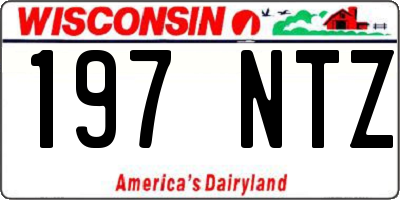WI license plate 197NTZ