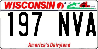 WI license plate 197NVA