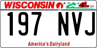 WI license plate 197NVJ