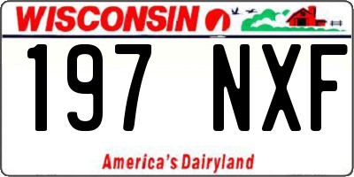 WI license plate 197NXF