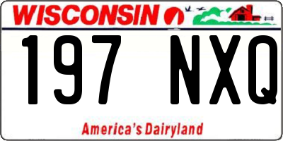 WI license plate 197NXQ