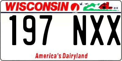 WI license plate 197NXX