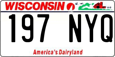 WI license plate 197NYQ