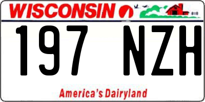 WI license plate 197NZH