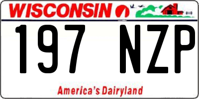 WI license plate 197NZP