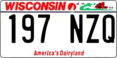 WI license plate 197NZQ