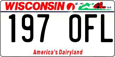 WI license plate 197OFL