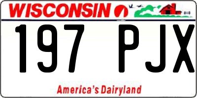 WI license plate 197PJX