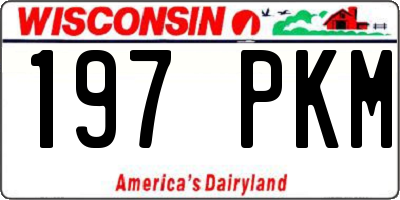 WI license plate 197PKM
