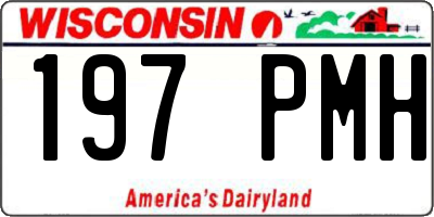 WI license plate 197PMH