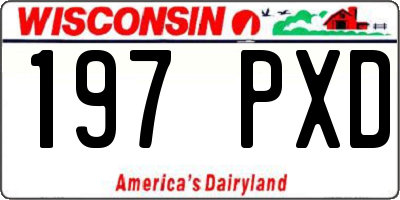 WI license plate 197PXD