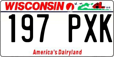 WI license plate 197PXK