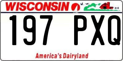 WI license plate 197PXQ