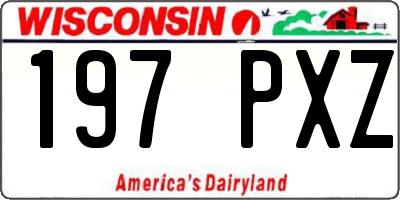 WI license plate 197PXZ
