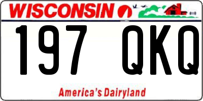 WI license plate 197QKQ