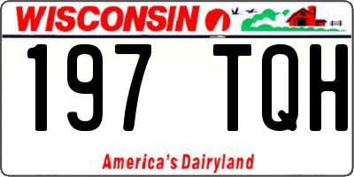 WI license plate 197TQH
