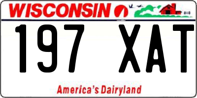 WI license plate 197XAT