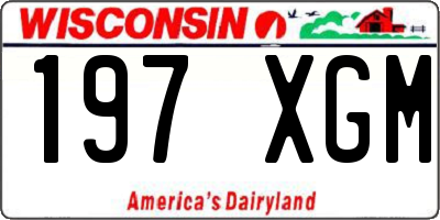 WI license plate 197XGM