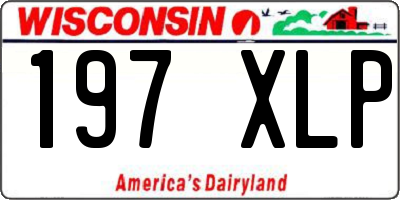 WI license plate 197XLP