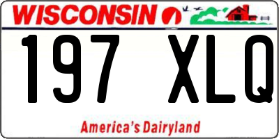 WI license plate 197XLQ