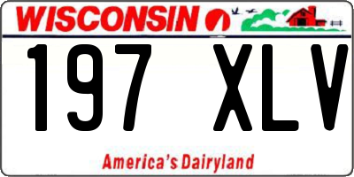 WI license plate 197XLV