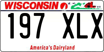 WI license plate 197XLX
