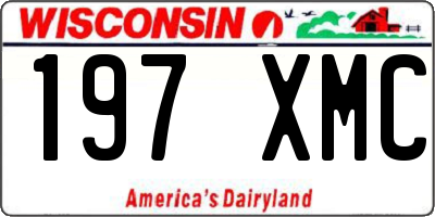 WI license plate 197XMC