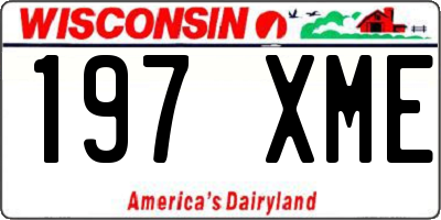 WI license plate 197XME