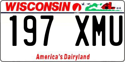 WI license plate 197XMU