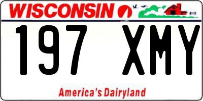 WI license plate 197XMY