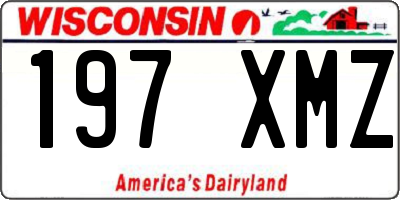 WI license plate 197XMZ