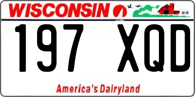 WI license plate 197XQD