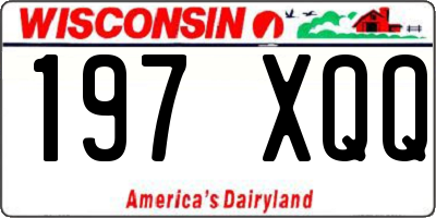 WI license plate 197XQQ