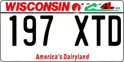 WI license plate 197XTD