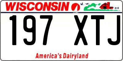 WI license plate 197XTJ