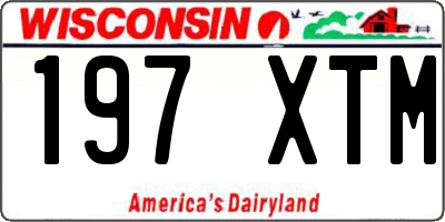 WI license plate 197XTM