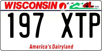 WI license plate 197XTP