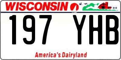 WI license plate 197YHB